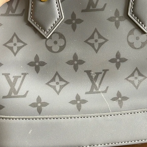 LOUIS VUITTON GREY ALMA TRIANON BB BAG - Picture 8 of 16